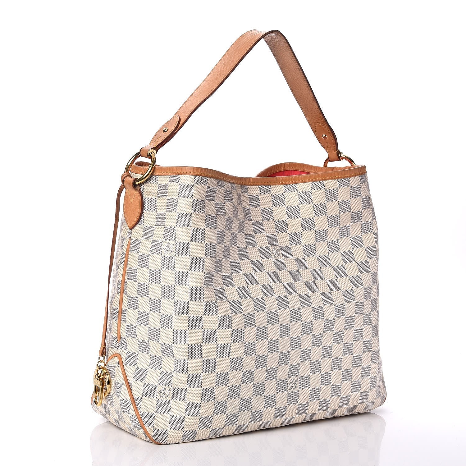 Louis Vuitton Damier Azur Delightful MM Pink 3 of 8