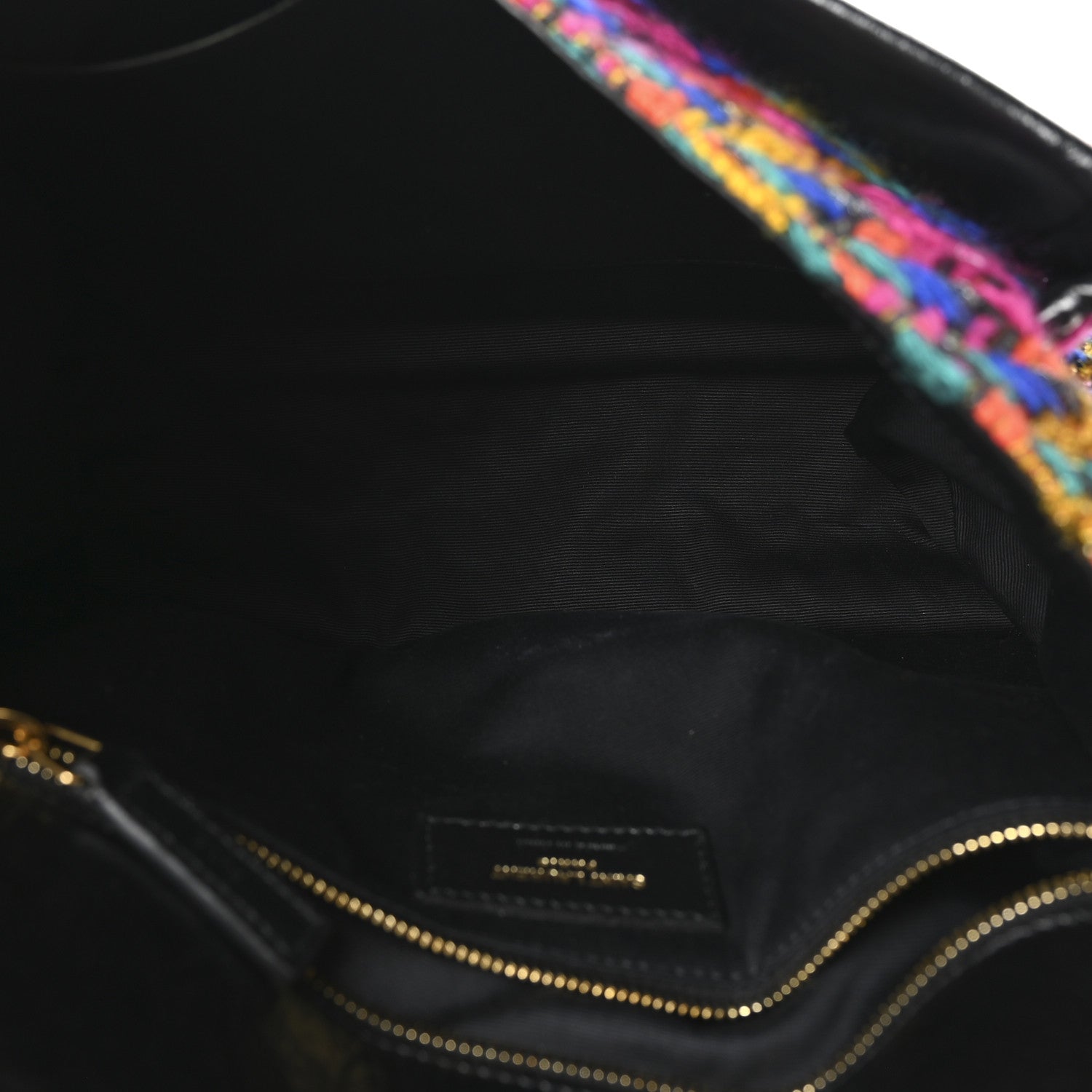 Saint Laurent Tweed Calfskin Matelasse Monogram Medium Niki Chain Satchel Multicolor 5 of 10