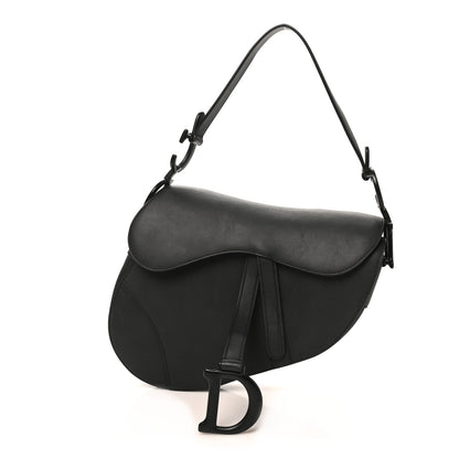 Christian Dior Ultra Matte Calfskin Saddle Bag Black 1 of 10