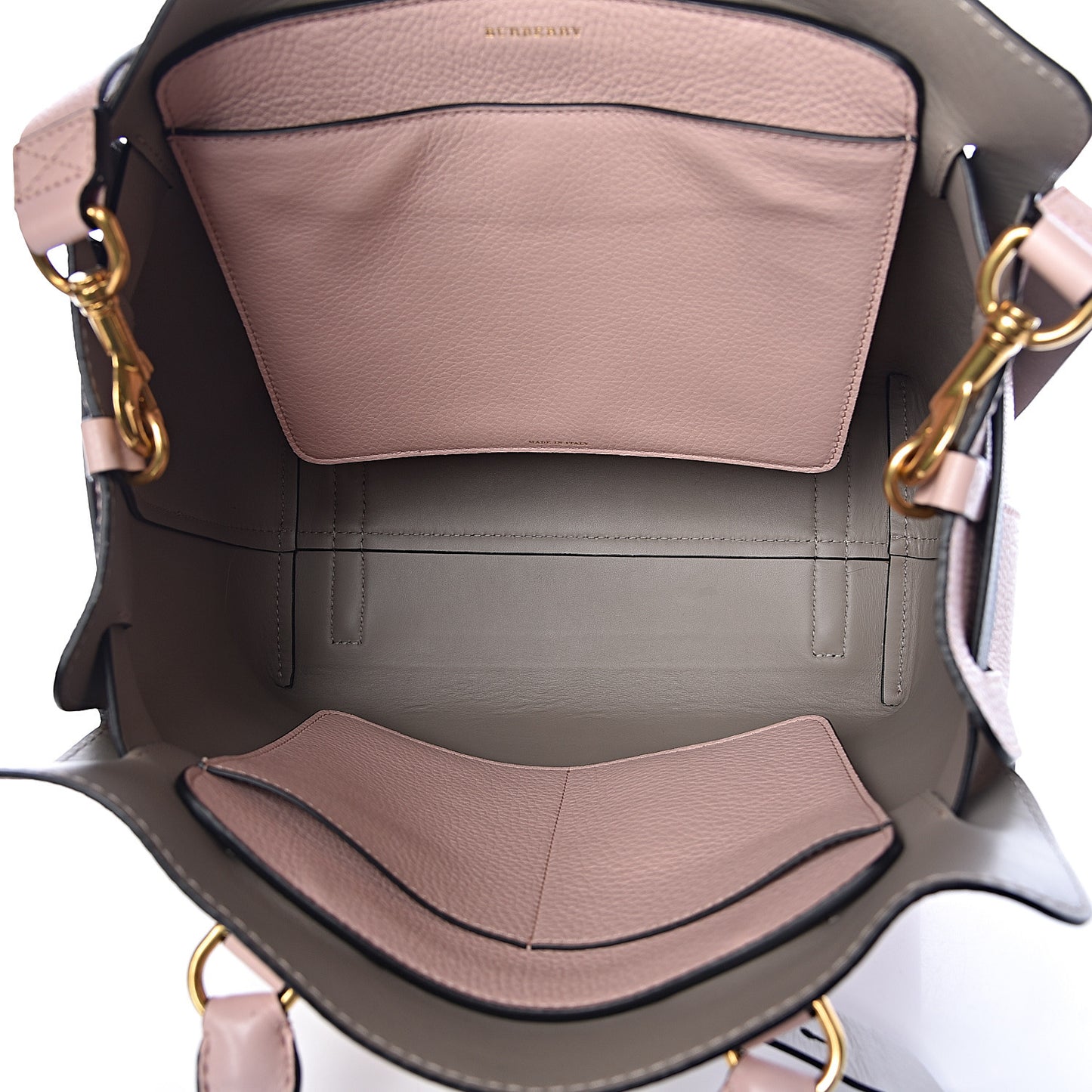 Soft Grain Calfskin Medium Belt Bag Pale Ash Rose