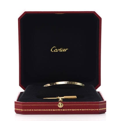 Cartier 18K Yellow Gold Small LOVE Bracelet 17 7 of 7