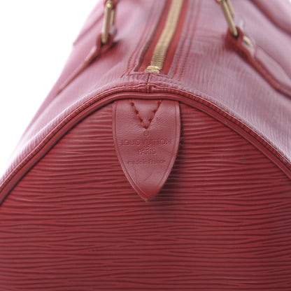 Louis Vuitton Epi Speedy 30 Castillan Red 8 of 10