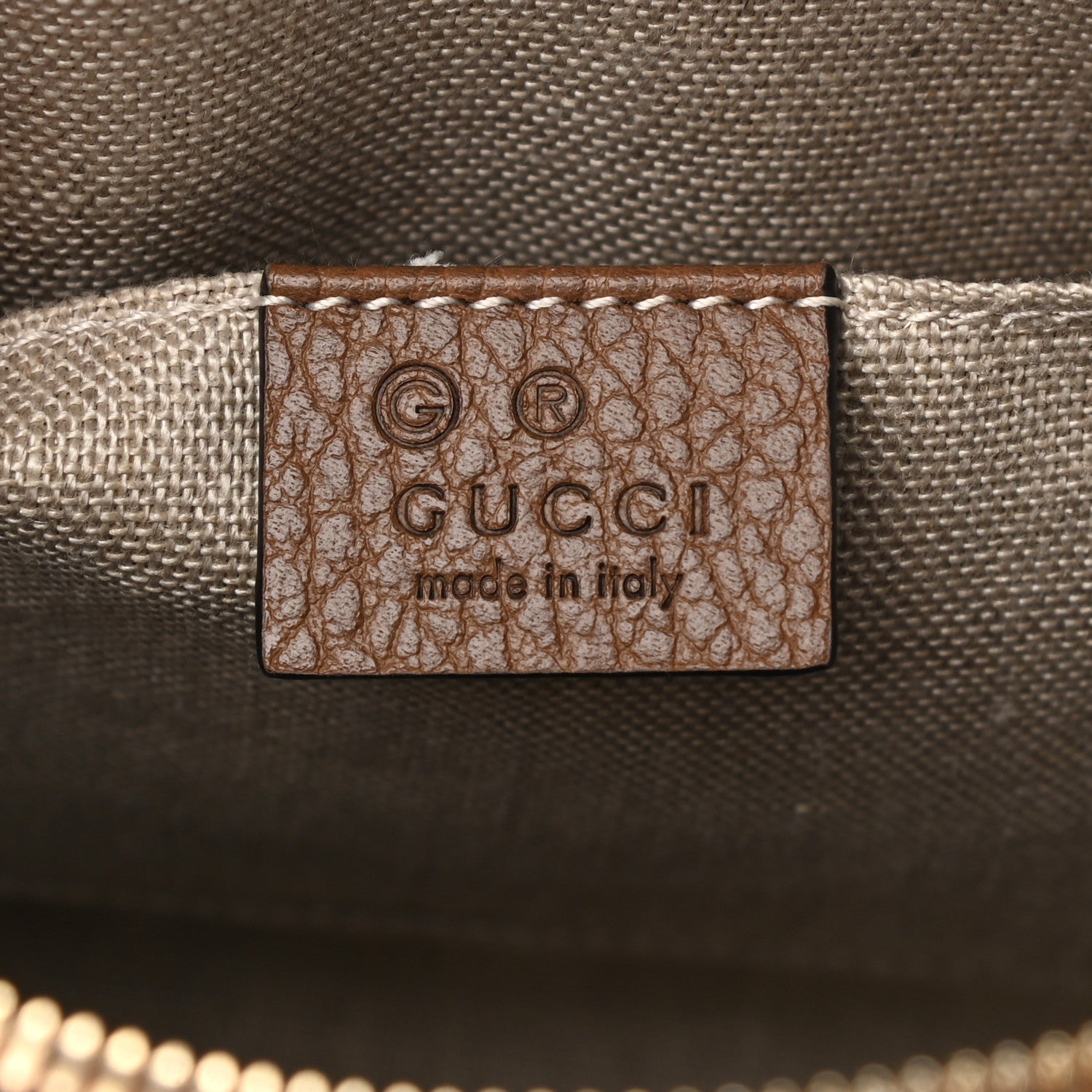 Gucci Monogram Mini Bree Messenger Bag Beige Tabacco 6 of 10