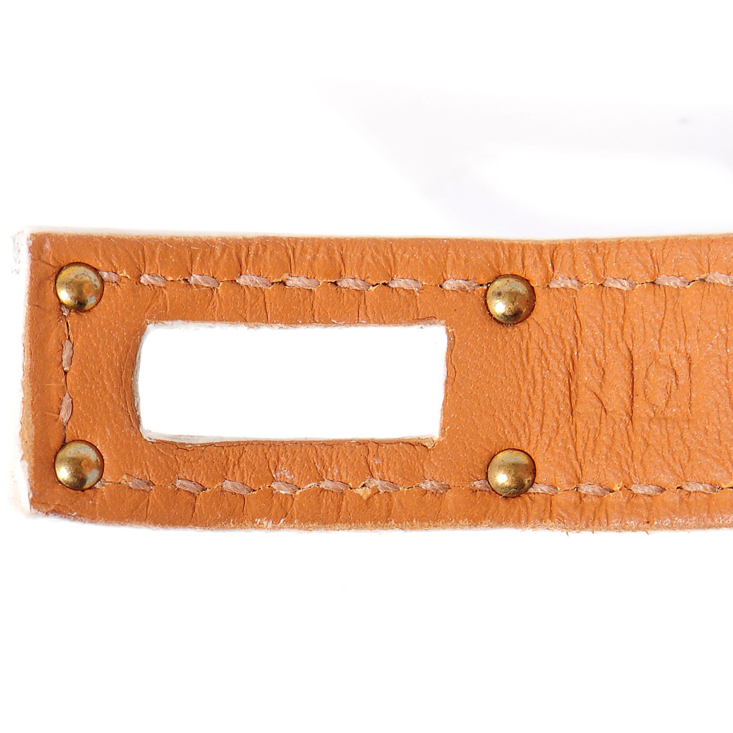 Hermes Epsom Kelly Double Tour Bracelet Small White 6 of 7