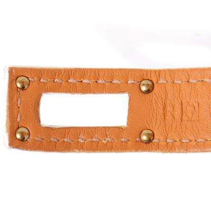 Hermes Epsom Kelly Double Tour Bracelet Small White 6 of 7