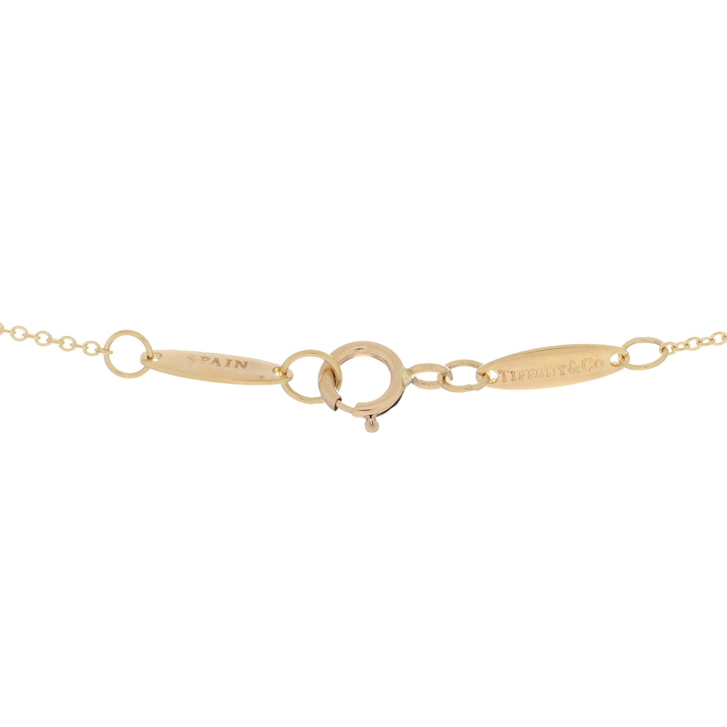 18K Yellow Gold Elsa Peretti Letter F Pendant Necklace