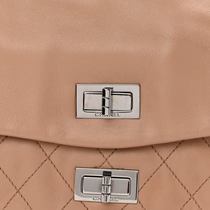 Chanel Lambskin Quilted Large Mademoiselle Double Flap Light Brown 8 of 10