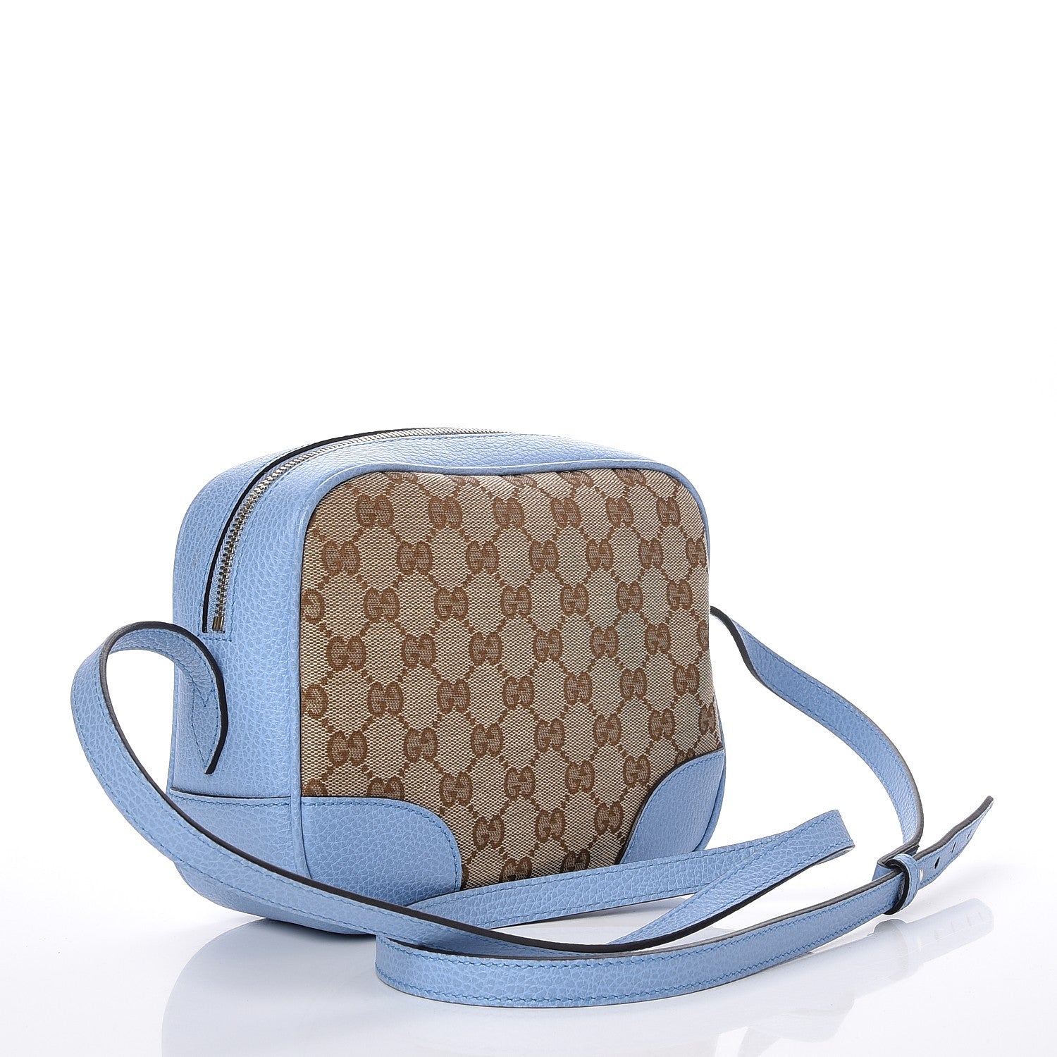 Gucci Monogram Mini Bree Messenger Bag Beige Mineral Blue 3 of 8
