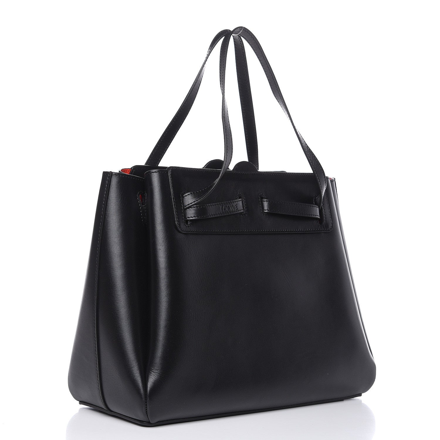 Loewe Boxcalf Lazo Tote Black 3 of 12