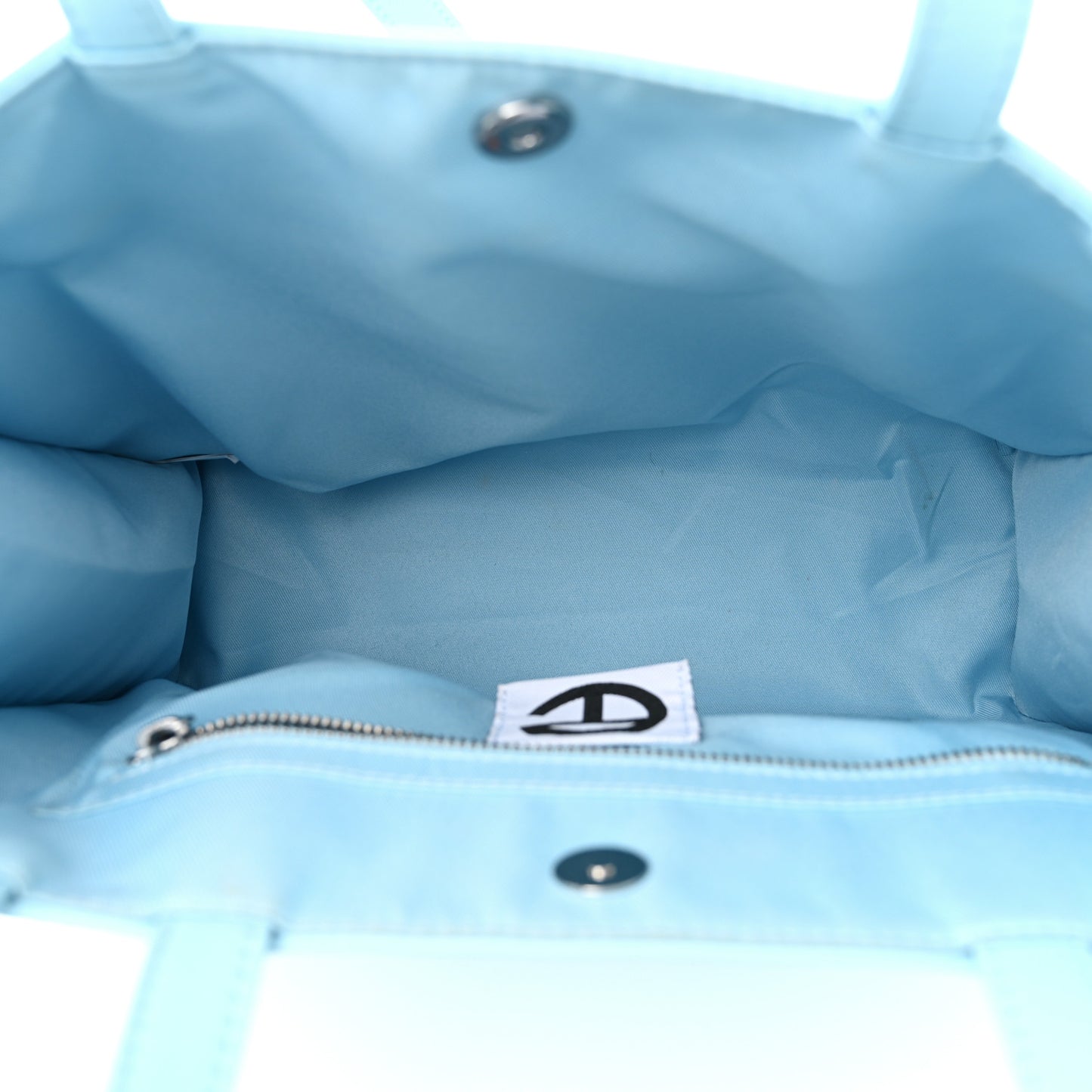 Vegan Leather Medium Shopping Bag Pool Blue