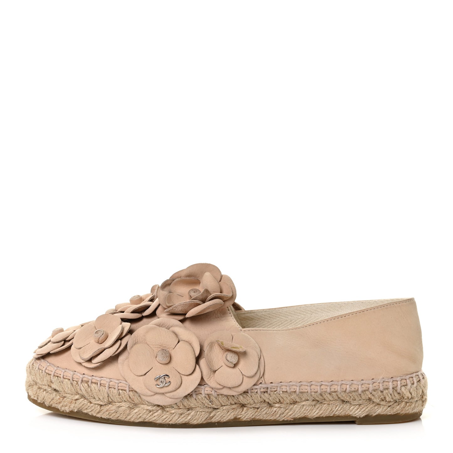 Suede Camellia CC Espadrilles 37 Pink