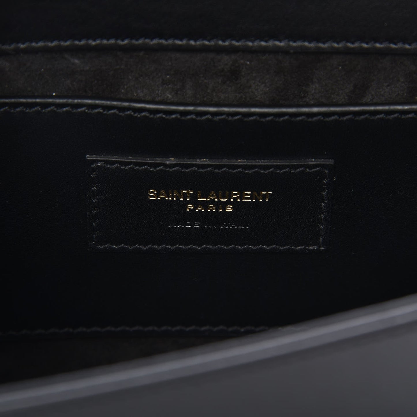 Smooth Calfskin Medium Classic Monogram Kate Tassel Satchel Black