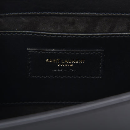 Saint Laurent Smooth Calfskin Medium Classic Monogram Kate Tassel Satchel Black 6 of 6