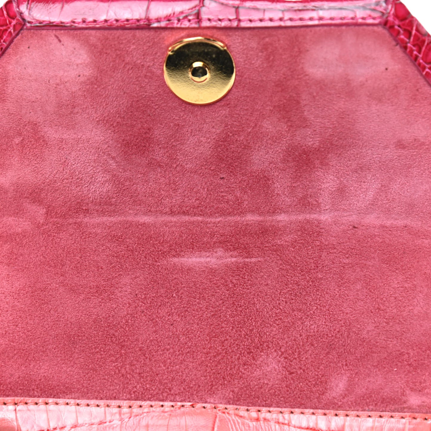 Crocodile Top Handle Bag Pink