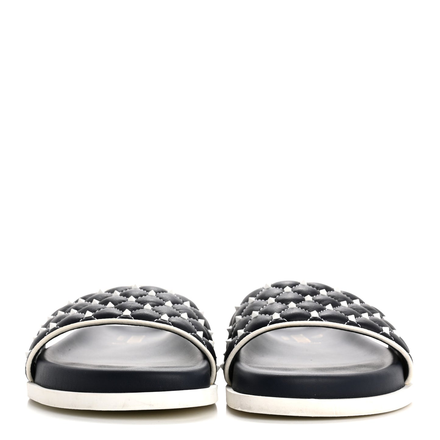Nappa Free Rockstud Spike Pool Slide Sandals 38 Marine