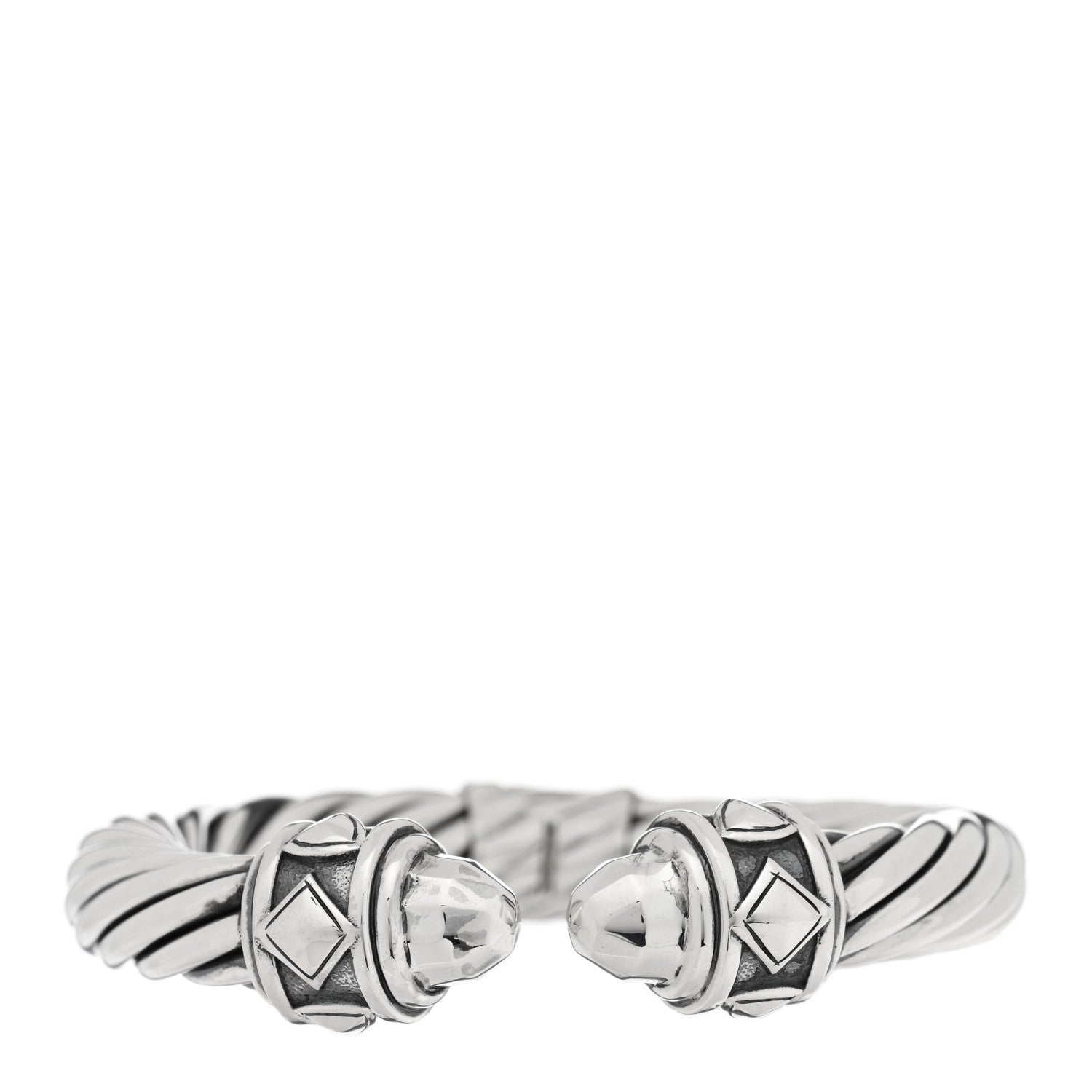 David Yurman Sterling Silver 9mm Renaissance Cable Bracelet 1 of 3