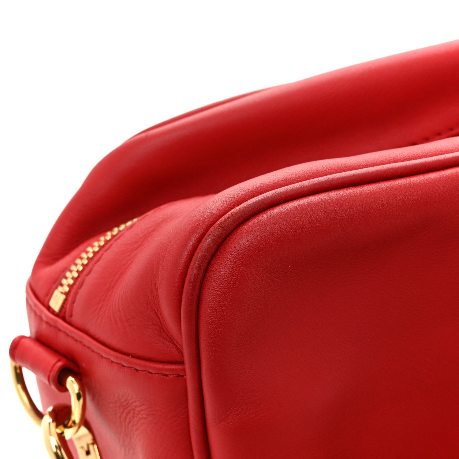 Louis Vuitton Supple Calfskin Paname Take Off Flight Overseas Bag Red 15 of 17