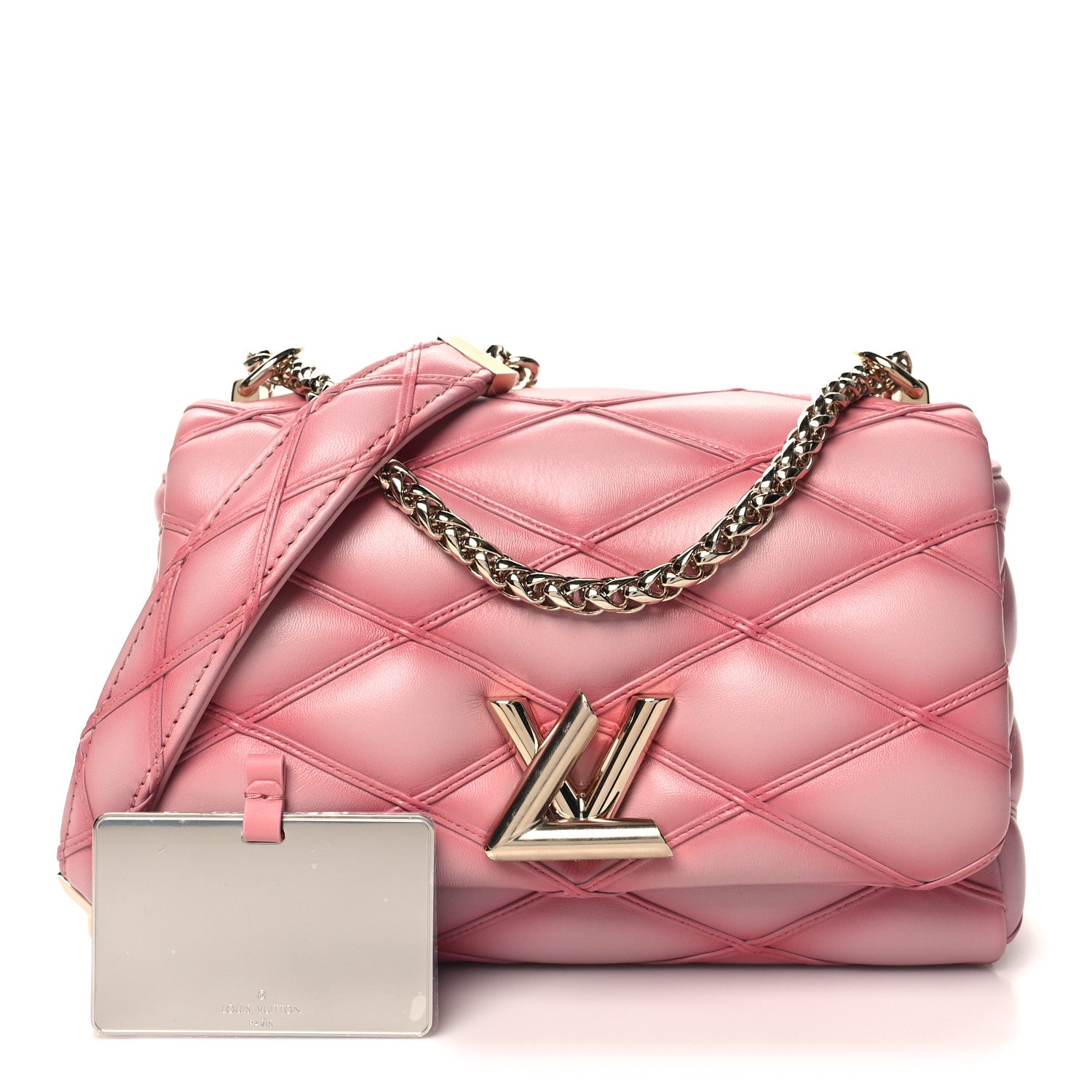 Louis Vuitton Lambskin Malletage Top Handle GO-14 MM Rosabella 2 of 11