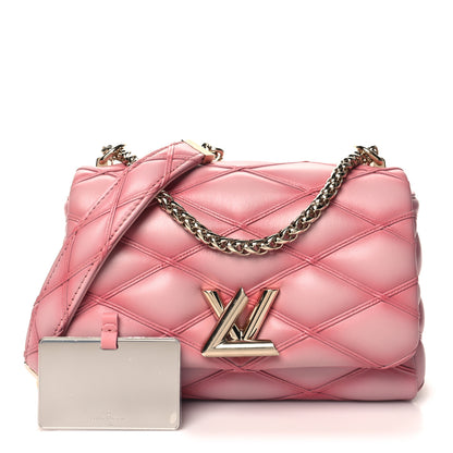 Louis Vuitton Lambskin Malletage Top Handle GO-14 MM Rosabella 2 of 11