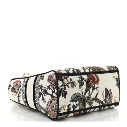 Christian Dior Canvas Embroidered Jardin Botanique Medium Lady D-Lite White Multicolor 4 of 11
