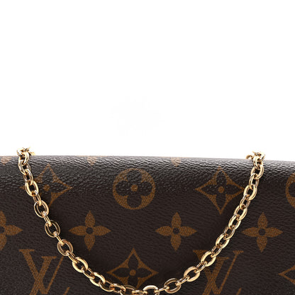 Louis Vuitton Monogram Pochette Felicie Chain Wallet Fuchsia 8 of 11