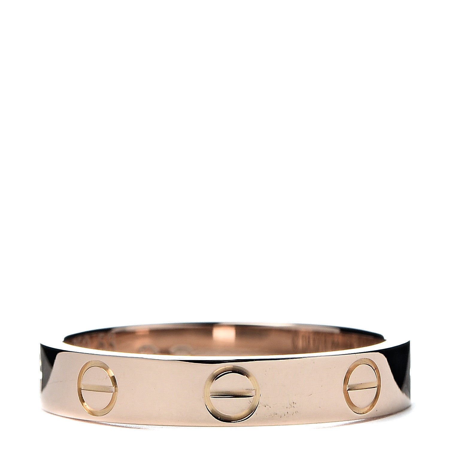 Cartier 18K Pink Gold 3.5mm LOVE Wedding Band Ring 53 6.25 1 of 6