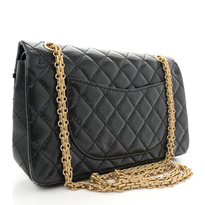 Chanel Aged Calfskin Lucky Charms 2.55 Reissue 225 Flap Black 3 of 11