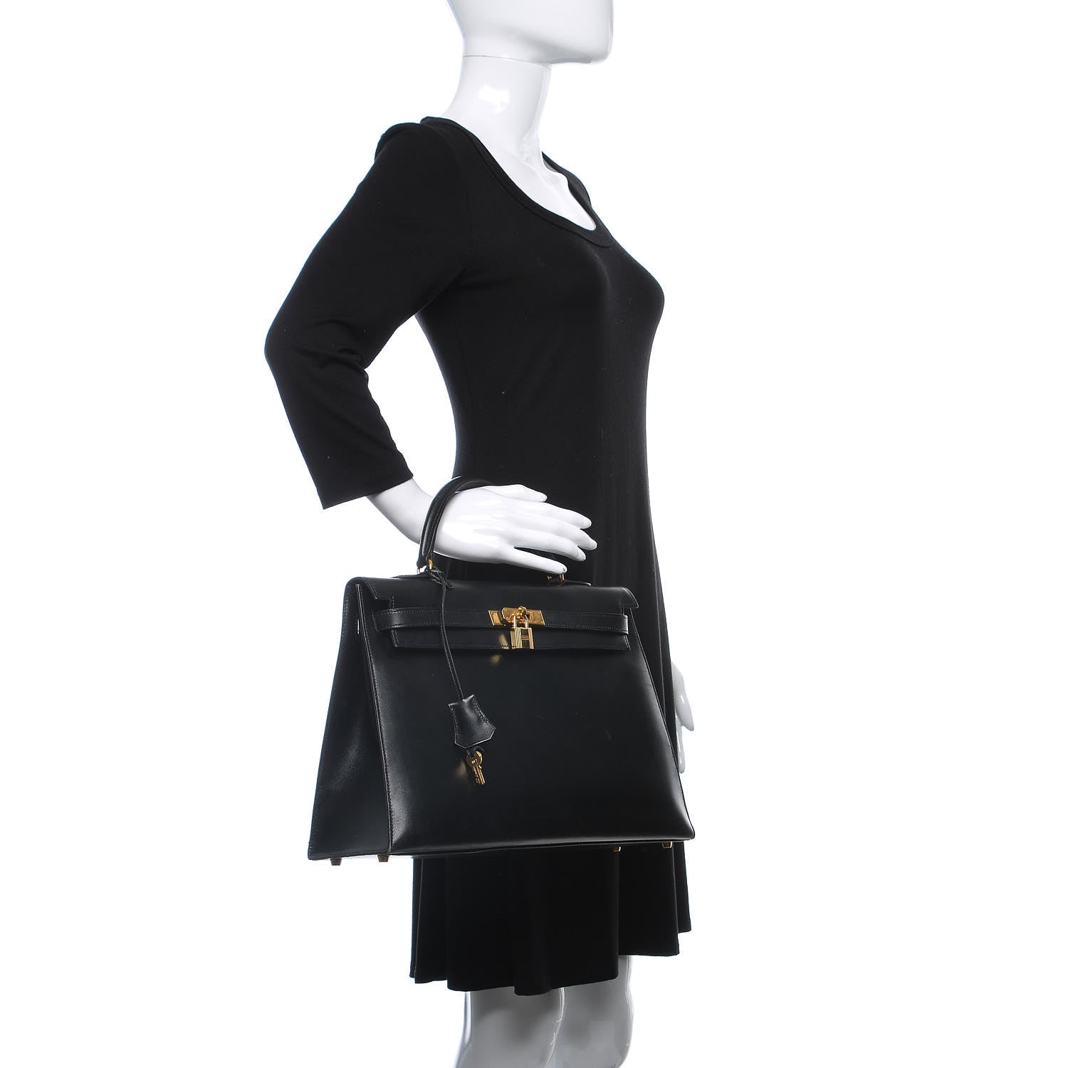 Hermes Box Kelly Sellier 35 Black 2 of 23