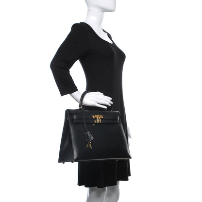 Hermes Box Kelly Sellier 35 Black 2 of 23