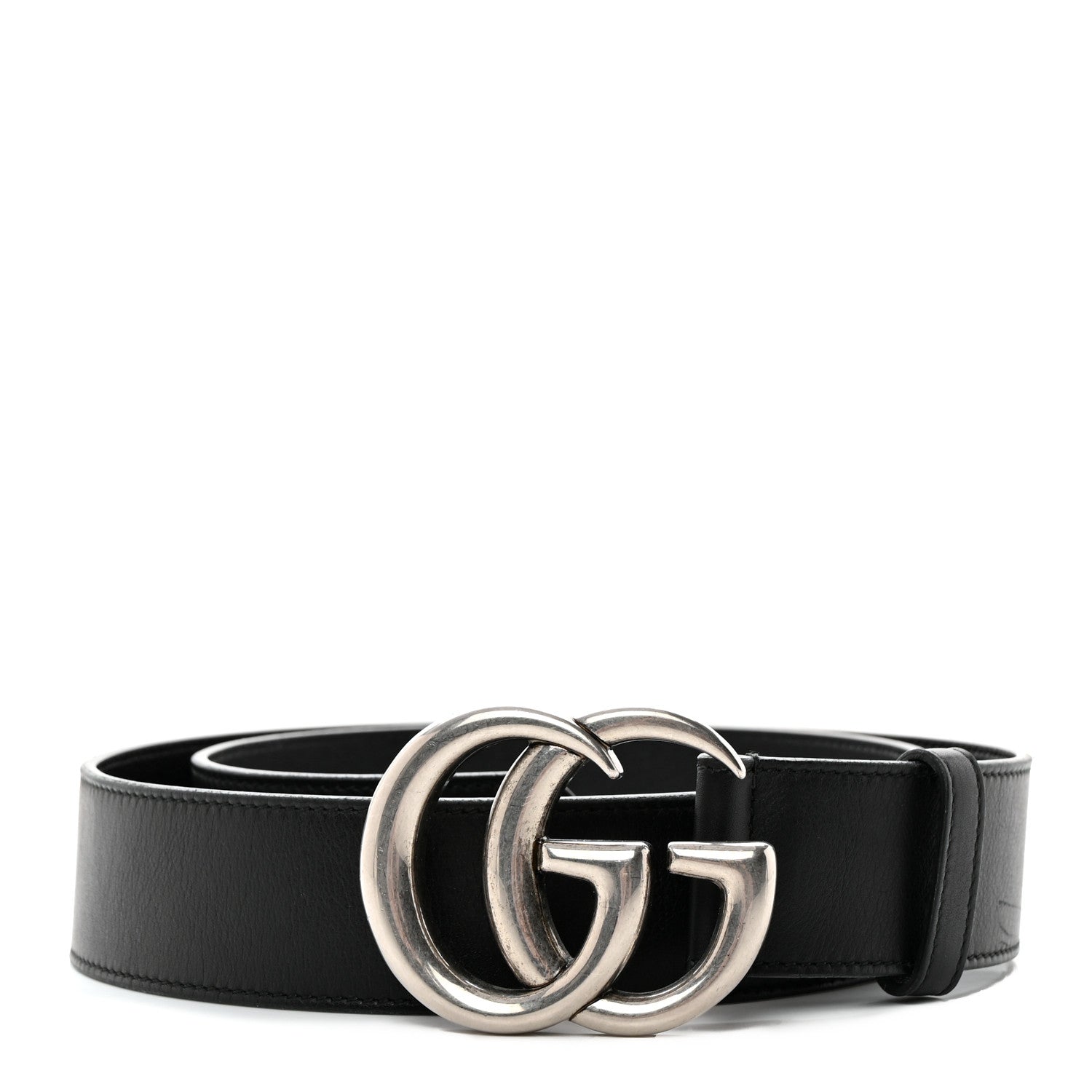 Gucci Moon Calfskin Nickel Double G 40mm Belt 85 34 Black 1 of 9