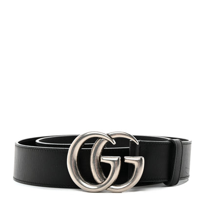 Gucci Moon Calfskin Nickel Double G 40mm Belt 85 34 Black 1 of 9