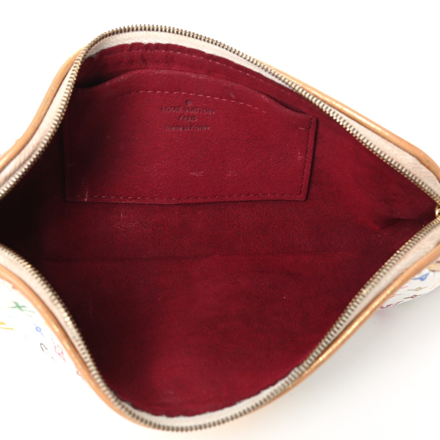 Louis Vuitton Monogram Multicolor Kate Clutch White 5 of 9
