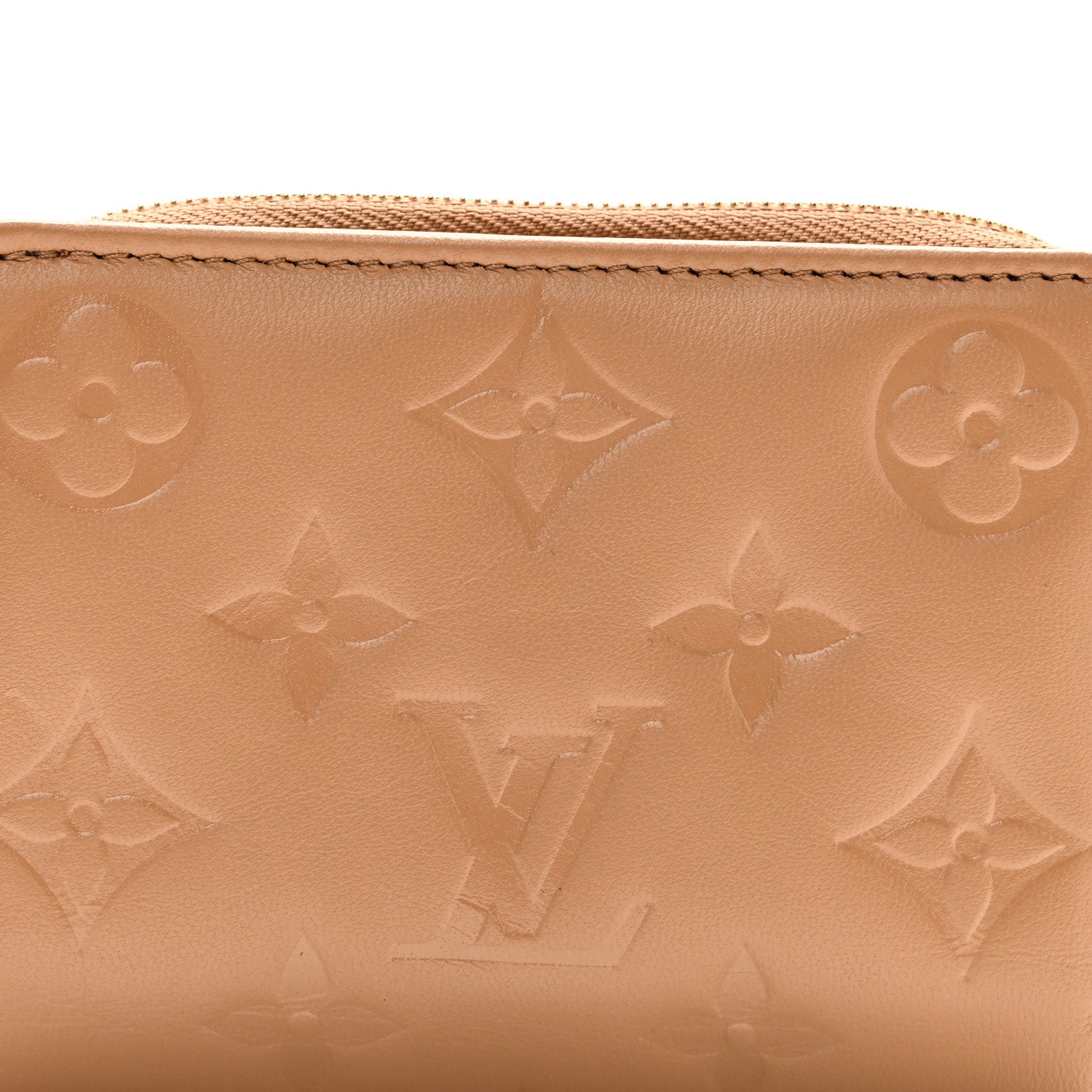 Louis Vuitton Lambskin Embossed Monogram Lou Coussin Wallet Camel 8 of 9