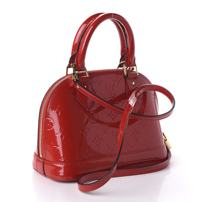 Louis Vuitton Vernis Alma BB Cherry 3 of 12