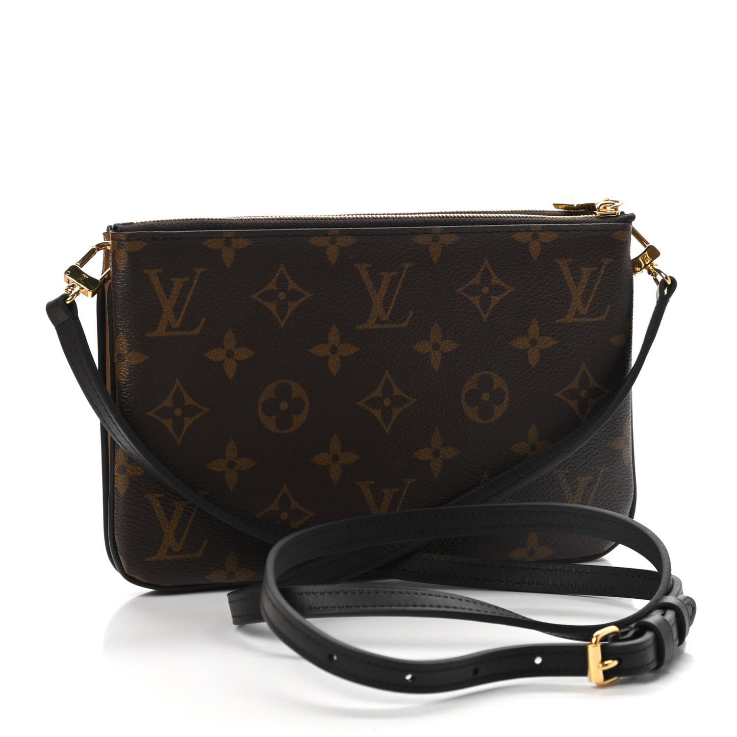 Reverse Monogram Giant Double Zip Pochette