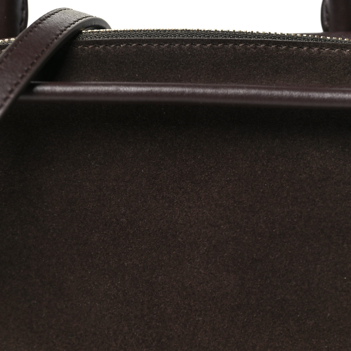 Suede Calfskin Mini Amazona 180 Dark Chestnut