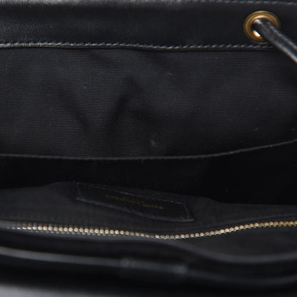 Saint Laurent Velvet Y Quilted Monogram Small Loulou Backpack Black 15 of 17