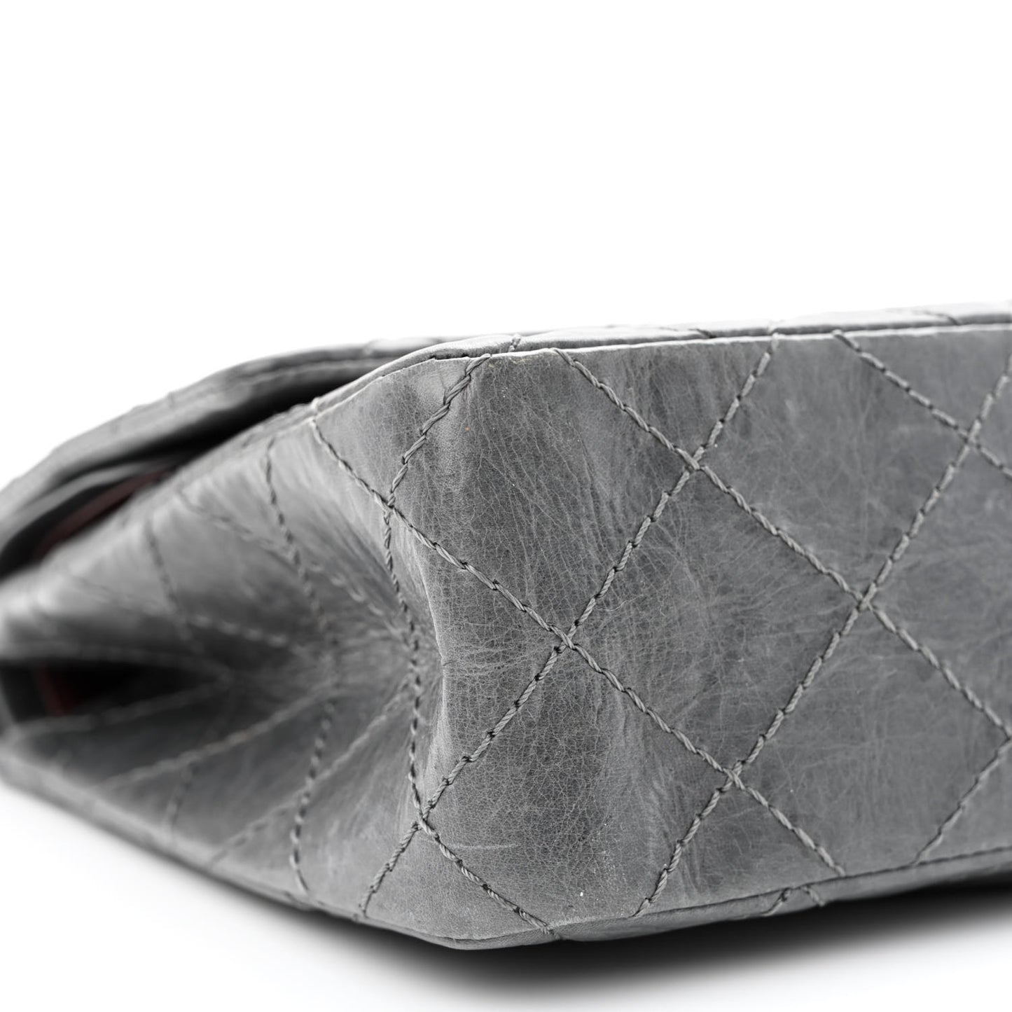 Aged Calfskin Quilted 50th Anniversary 2.55 Reissue Flap 226 Grey