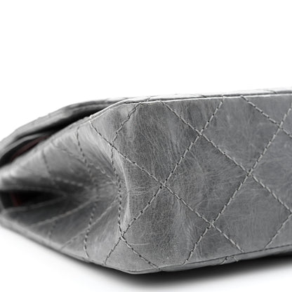 Chanel Aged Calfskin Quilted 50th Anniversary 2.55 Reissue Flap 226 Grey 10 of 12