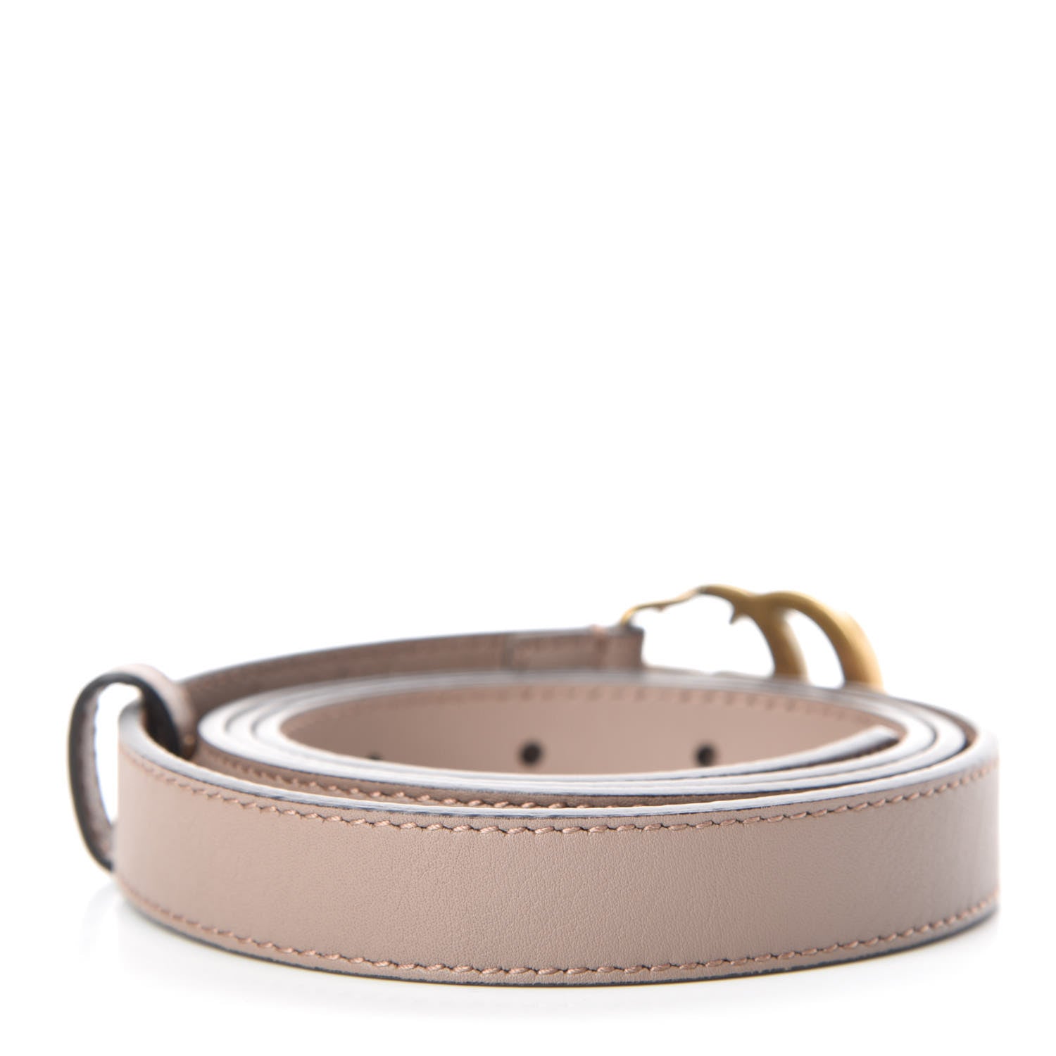 Gucci Calfskin Double G 20mm Belt 95 38 Porcelain Rose 3 of 6