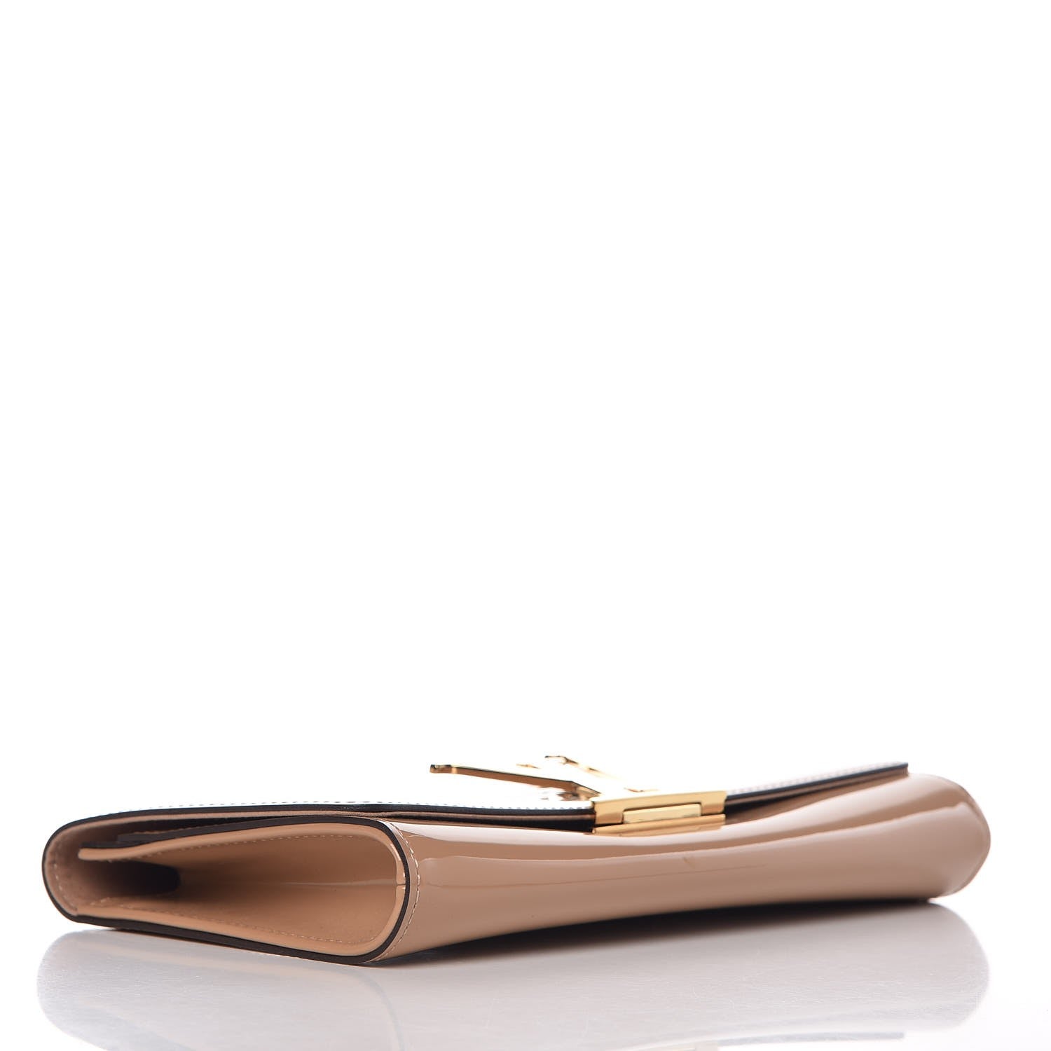 Louis Vuitton Patent Louise Clutch Rose Velours 4 of 8