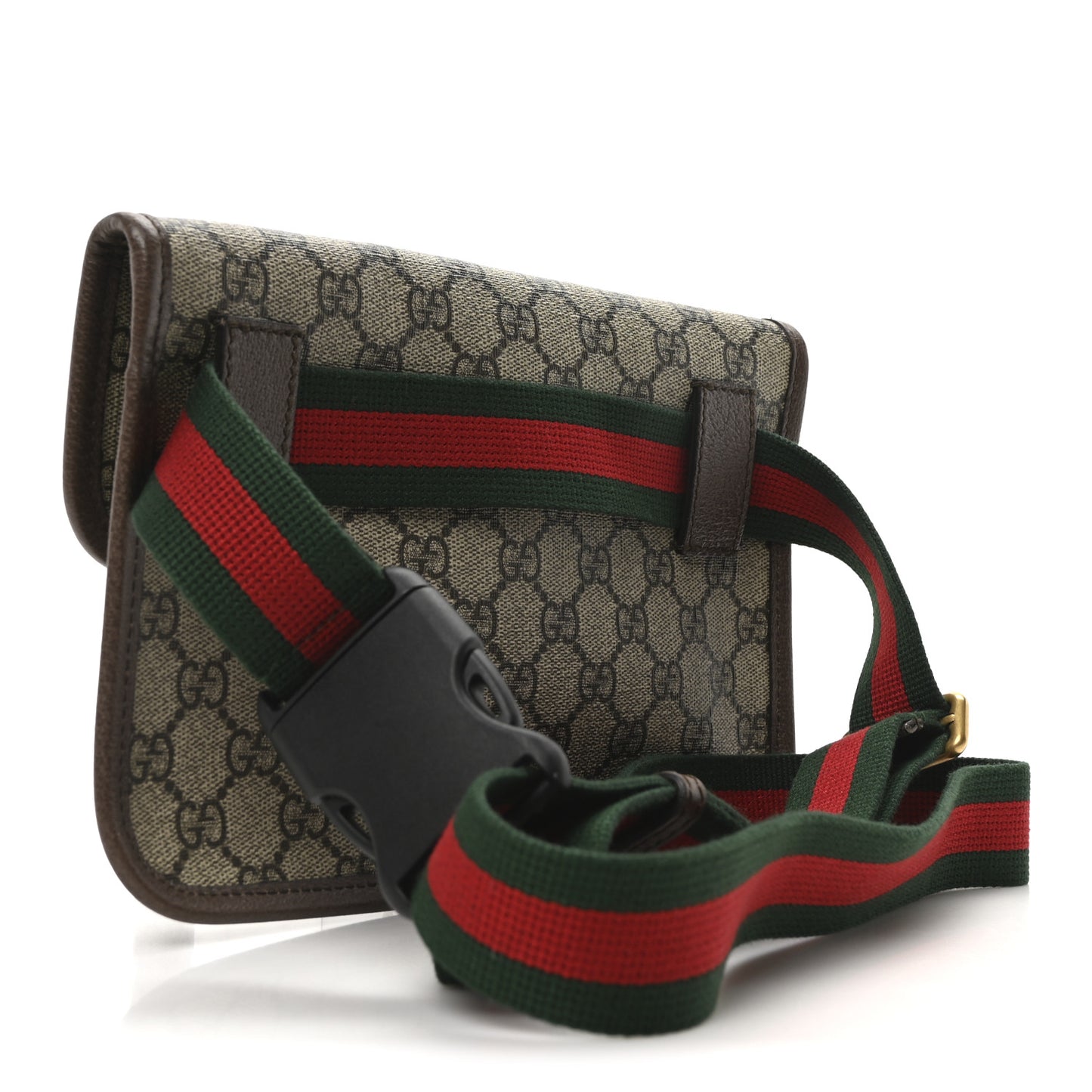 GG Supreme Monogram Neo Vintage Web Belt Bag Brown