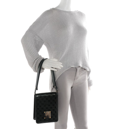 Louis Vuitton Damier Vernis Club Petrole Blue 2 of 7