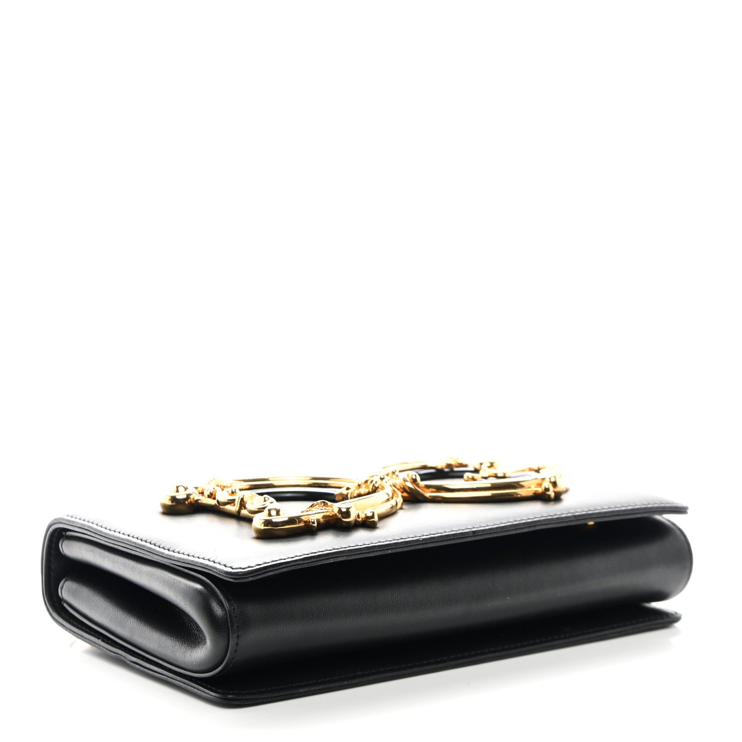 DOLCE GABBANA Nappa DG Girls Shoulder Bag Black