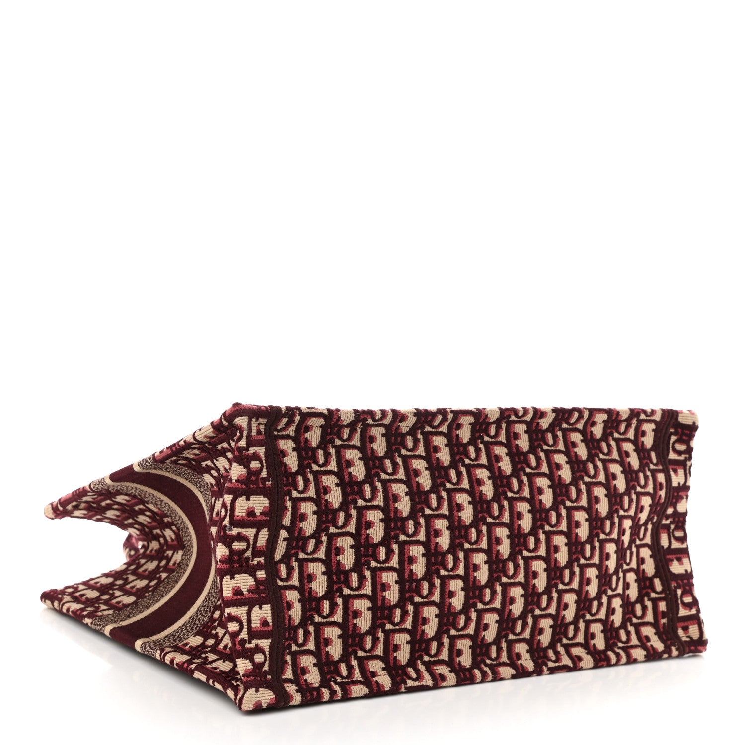 Christian Dior Oblique Medium Book Tote Burgundy Multicolor 3 of 13