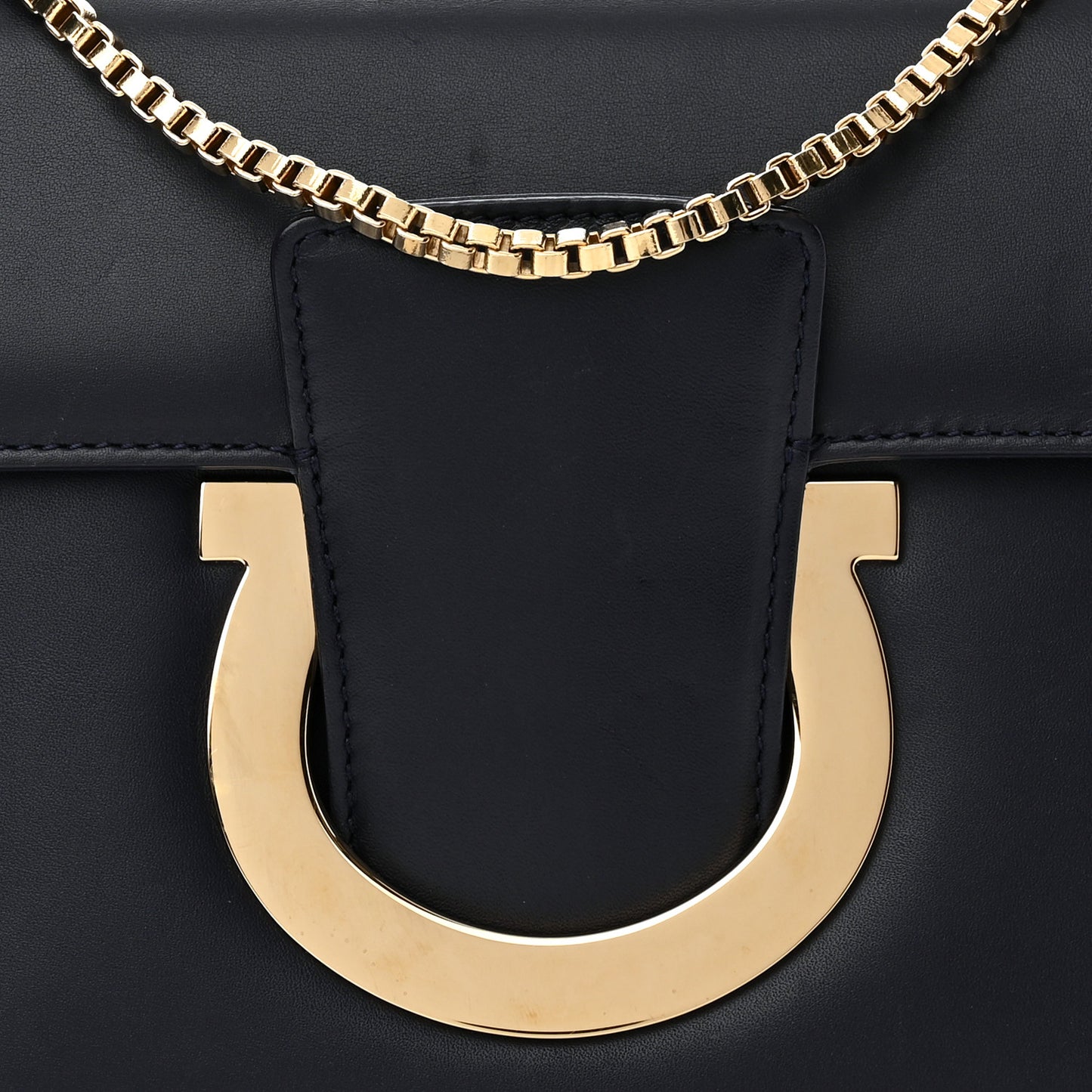 Calfskin Thalia Flap Shoulder Bag Black