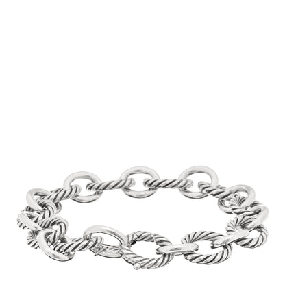 David Yurman Sterling Silver 12mm Large Oval Link Bracelet 2 of 3