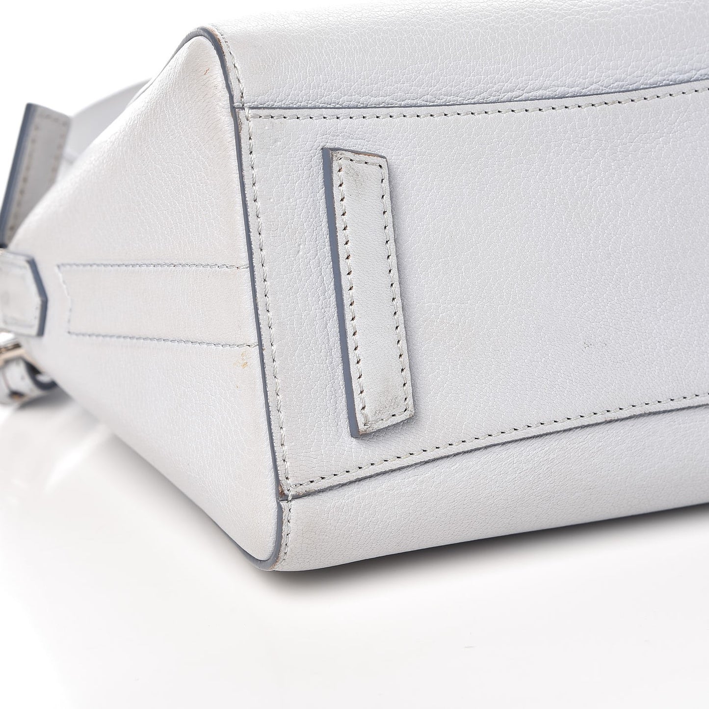 Sugar Goatskin Mini Antigona Light Blue