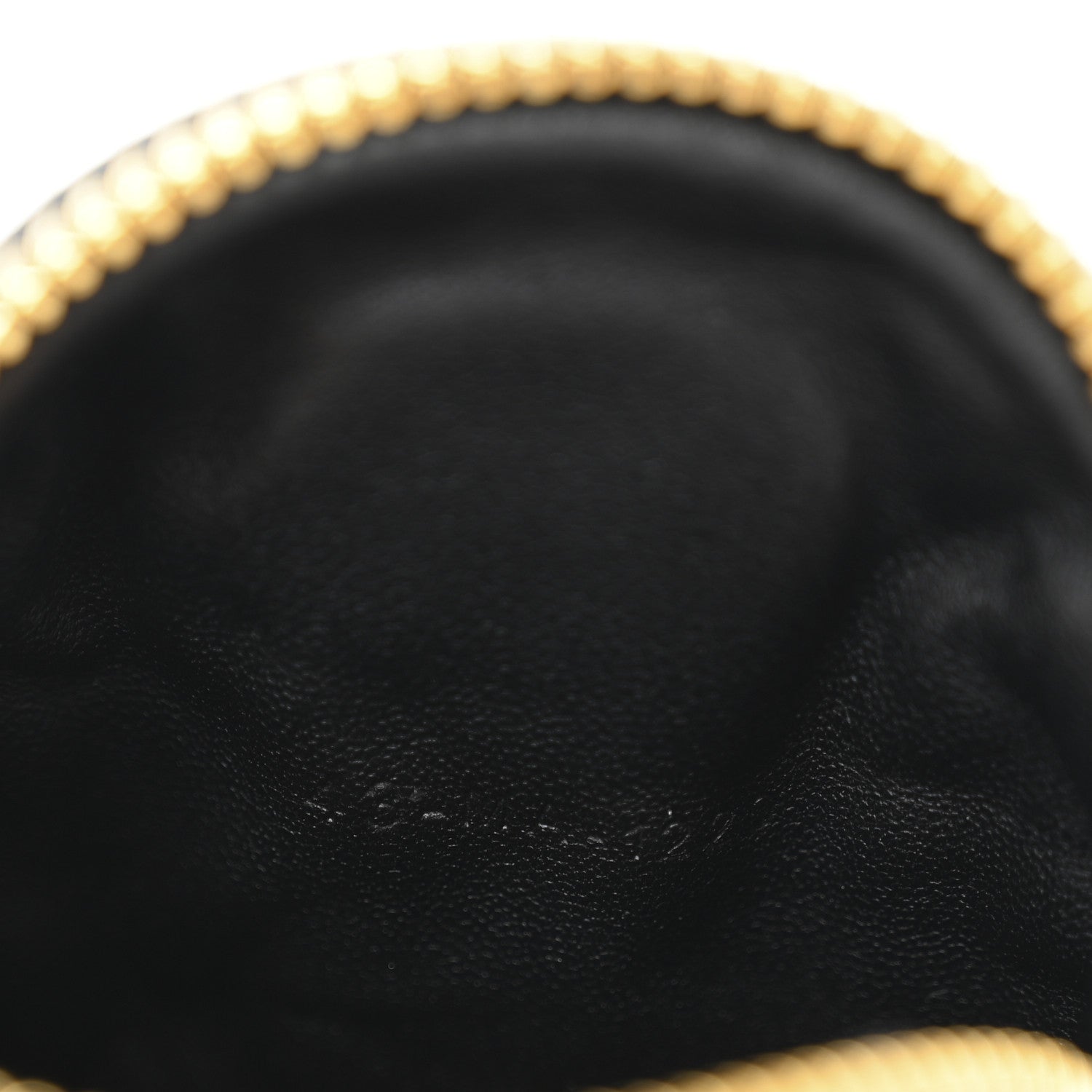 Christian Dior Supple Calfskin Cannage Round Detachable Caro Coin Purse Black 7 of 8