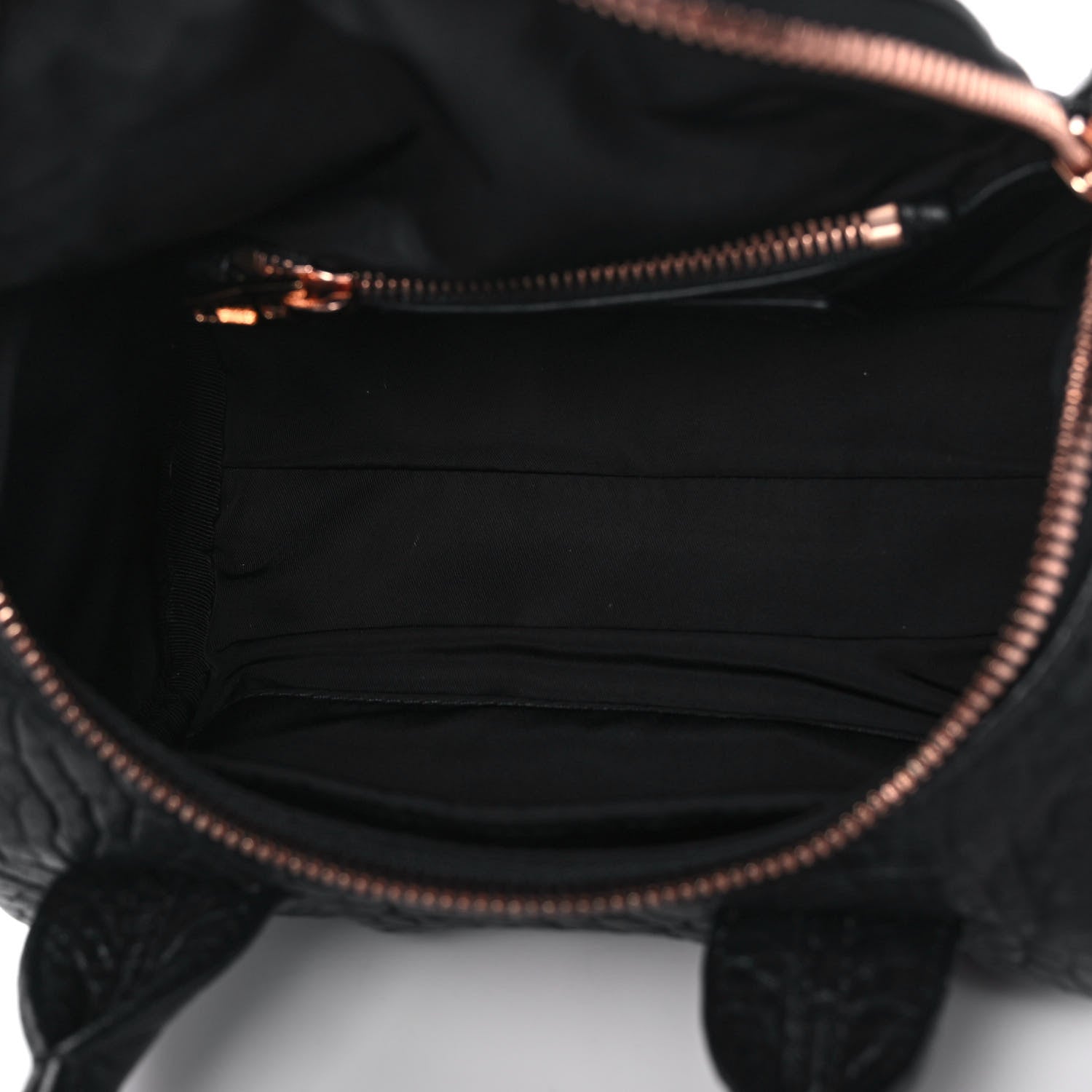 Alexander Wang Pebbled Lambskin Mini Rockie Black Rose Gold Hardware 5 of 10